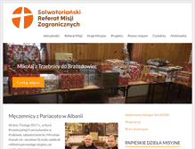 Tablet Screenshot of misje.salwatorianie.pl
